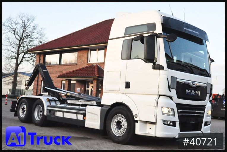 MAN - Abrollkipper - LKW > 7.5 - TGX 26,500 XXL, Meiller RS21-65, Intarder Standklima