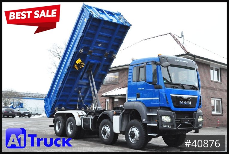 MAN - Kipper 3 Seiten - LKW > 7.5 - TGS 41.470 BB 8x8 Allrad Kipper Meiller
