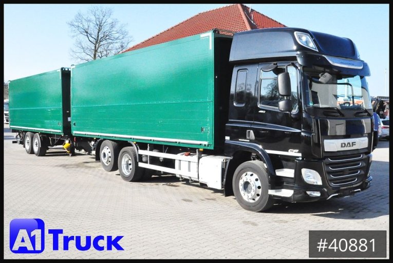 DAF - Koffer - LKW > 7.5 - CF 450 FAN, Getränke, LBW, Lift-Lenkachse 
