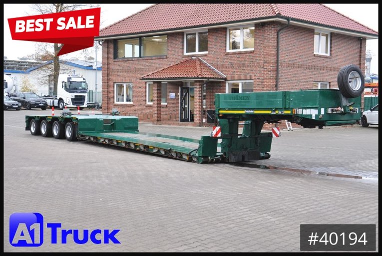 Goldhofer - Tieflader - Auflieger - STZ-VL4, 4 achs TeleTieflader, Tiefbett, 