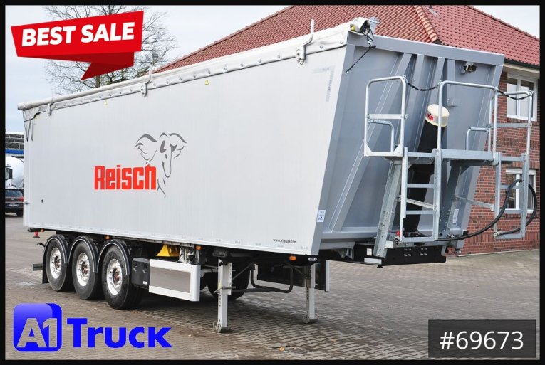 Reisch - Kipper - Auflieger - RHKS, Alu-Kippmulde 54m³, Kombitüren, Alufelgen, Liftachse,  
