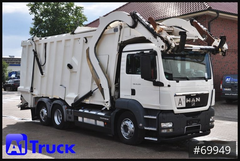 MAN - Müllwagen - LKW > 7.5 - TGS 26.320, Faun 533 Frontlader, Überkopflader Müllwagen, 