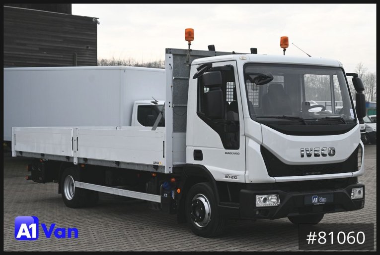 Iveco - Pritsche - LKW < 7.5 - Eurocargo 80E21 Pritsche,  2x AHK, Klima, Luftfederung