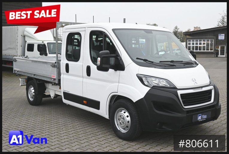 Peugeot - Dreiseitenkipper - LKW < 7.5 - Boxer Doka Kipper, AHK, Klima, Standheizung 