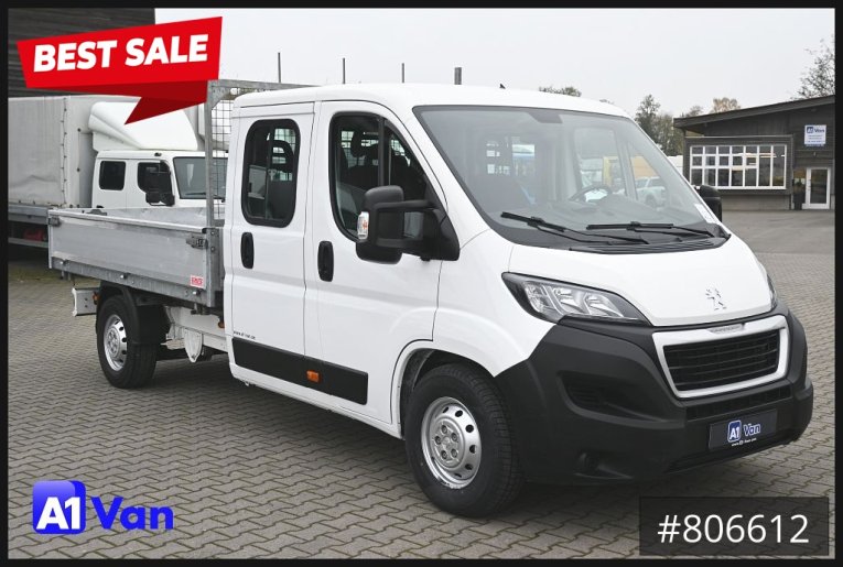 Peugeot - Dreiseitenkipper - LKW < 7.5 - Boxer Doka Kipper, AHK, Klima, Standheizung 