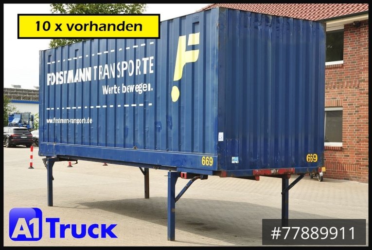 Krone - Koffer glatt - Wechselbrücken - BDF 7,82 Container, 2700mm Innenhöhe, Portaltür