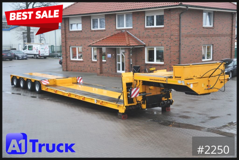 4 Achs Tiefbett, Tieflader, Auffahrrampen, 