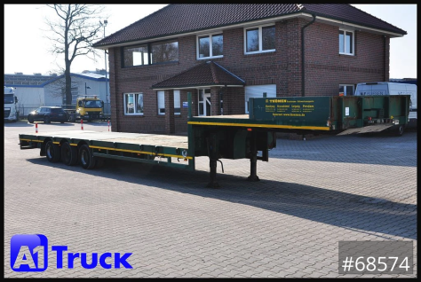 Plattform, ausziehbar, Lenkachse, Tieflader, 