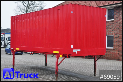 BDF 7,45 Wechselbrücke  Koffer, Zurrösen in den Seitenwänden