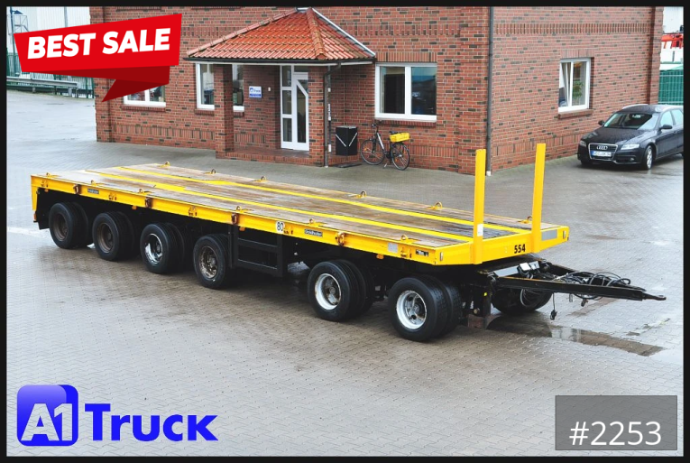 Goldhofer - Tieflader - Anhänger - 6achs Plattform, Ballast, Lenkachse, 60to., Schwerlast, 