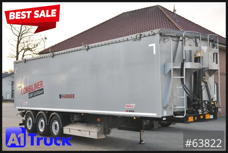 Benalu - Kipper - Auflieger - Kombiliner Gülle Tank + Kipper fest 34m³  flüssig 26m³, TÜV 01-2025