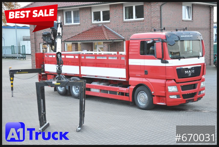 MAN - Pritsche - LKW > 7.5 - TGX 26.400 XL Hiab 166K, Lift-Lenkachse
