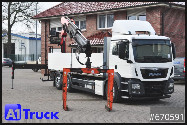 MAN - Pritsche - LKW > 7.5 - TGS 26.440,  Kran PK20.501L Lenkachse, 