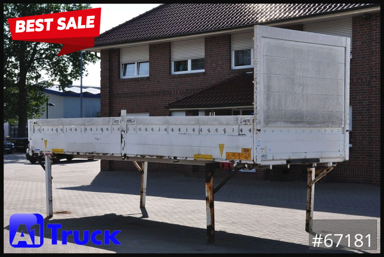 Krone - Pritsche offen - Wechselbrücken - WB 7.45, Bordwand, Wechselbrücke 