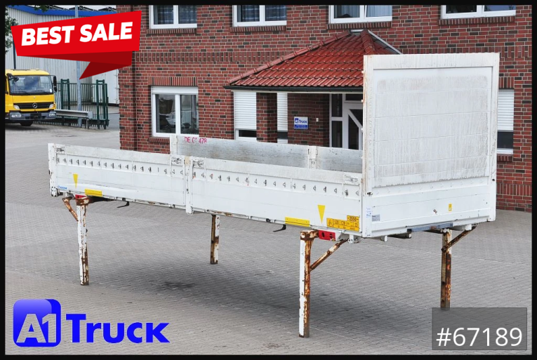 Krone - Pritsche offen - Wechselbrücken - WB 7.45, Bordwand, 1 Vorbesitzer