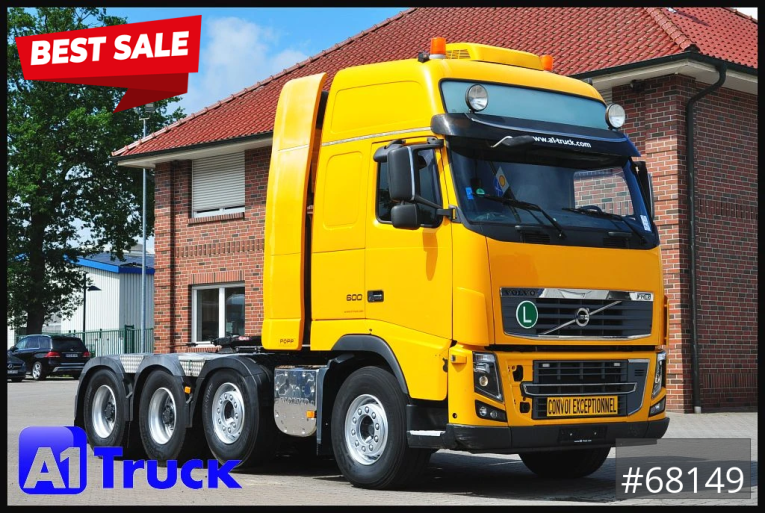 Volvo - Schwerlast Sattelzugmaschine - Sattelzug - FH16, 600, Schwerlast 180to, 8x4, Standklima, Liftachse, 