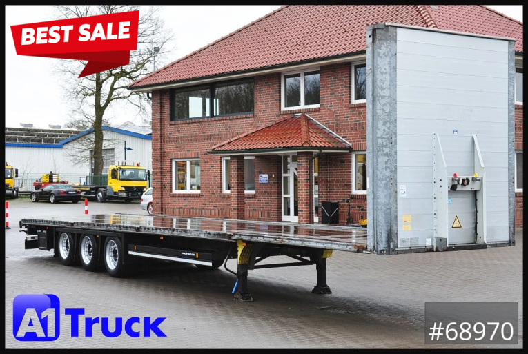 Schmitz - Plattform - Megatrailer - SCS 24, Mega, Reifen 455/40 R 22.5 Lift, VERZINKT, 