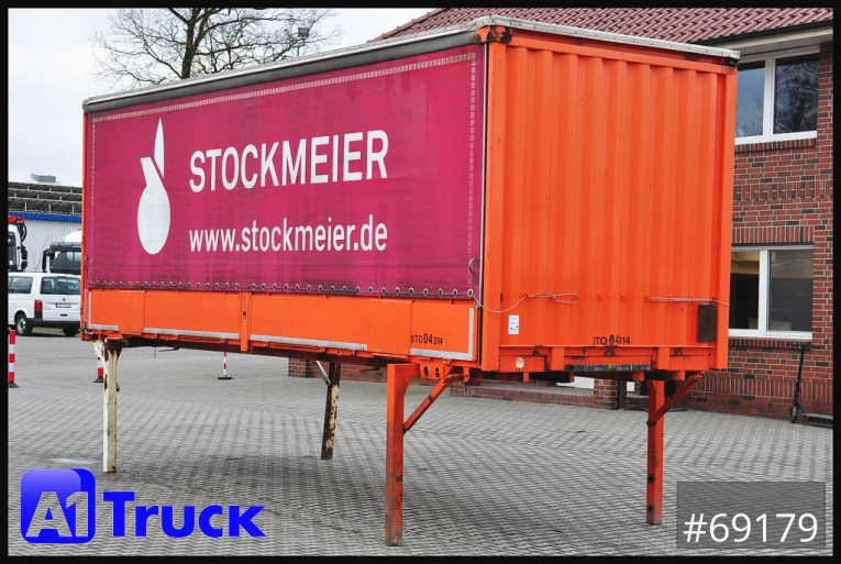 Krone - Schiebeplane - Wechselbrücken - 7,45 BDF Wechselbrücke, Bordwand + Schiebeplane