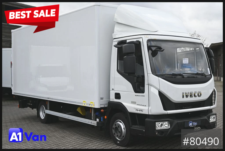Iveco - Koffer - LKW < 7.5 - EuroCargo 75E21/P Koffer, LBW, Klima, Luftfederung