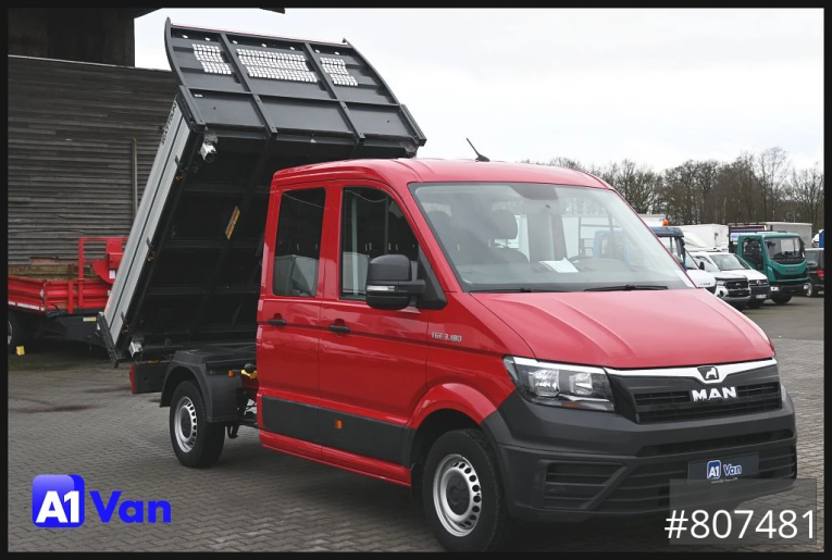 MAN - Dreiseitenkipper - LKW < 7.5 - TGE 3.180 Doka Kipper,Klima, AHK 