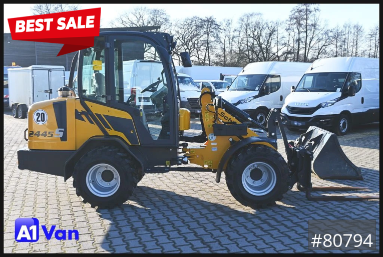 Schaeffer - Radlader - Baumaschinen - Schäffer 2445S Hoflader, Gabel, 127 Bstd.